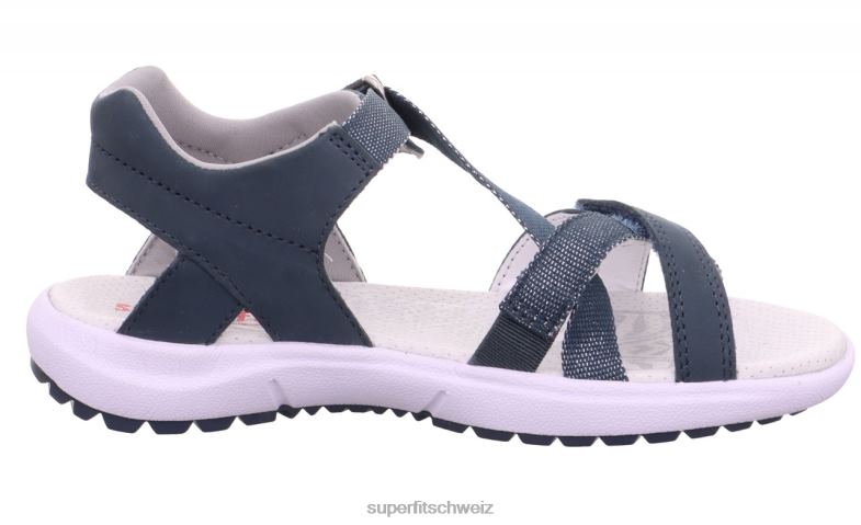 Kinder und Jugendliche Sommerschuhe 44B2D869 Superfit Regenbogen - Sandale mit Klettverschluss Blau
