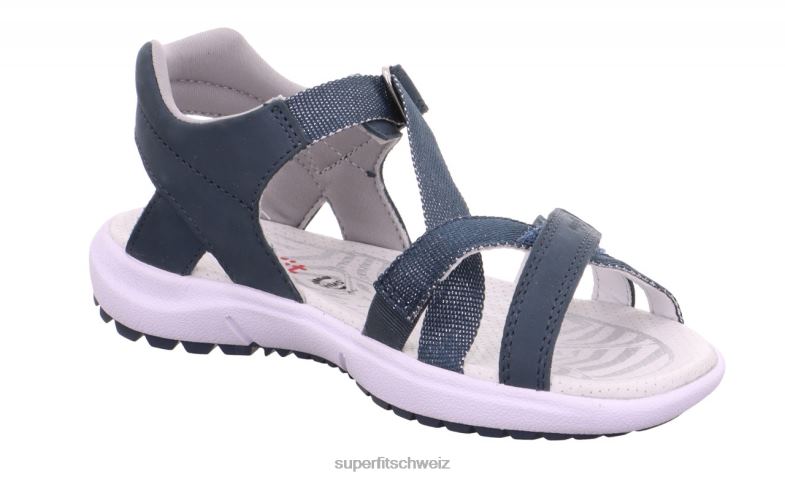 Kinder und Jugendliche Sommerschuhe 44B2D869 Superfit Regenbogen - Sandale mit Klettverschluss Blau