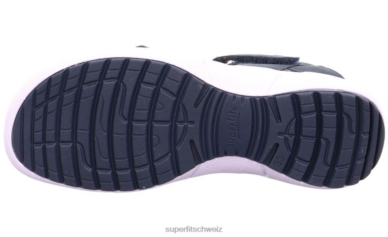 Kinder und Jugendliche Sommerschuhe 44B2D869 Superfit Regenbogen - Sandale mit Klettverschluss Blau