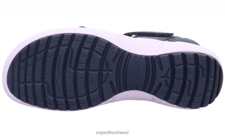 Kinder und Jugendliche Sommerschuhe 44B2D869 Superfit Regenbogen - Sandale mit Klettverschluss Blau