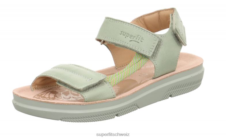 Kinder und Jugendliche Sommerschuhe 44B2D871 Superfit Paloma – Sandale mit Klettverschluss hellgrün