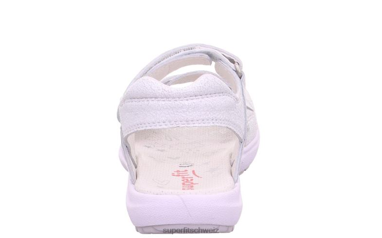 Kinder und Jugendliche Sommerschuhe 44B2D881 Superfit Regenbogen - Sandale mit Klettverschluss Weiss