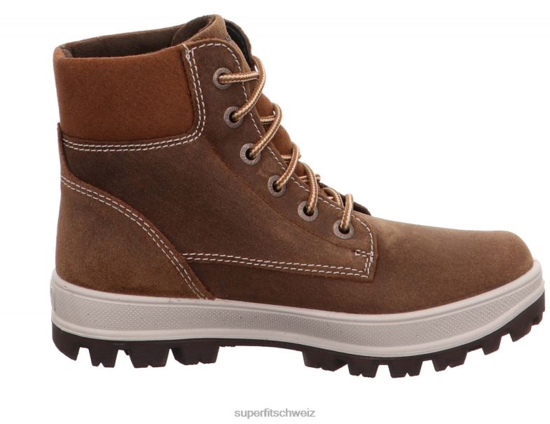 Kinder und Jugendliche Stiefel 44B2D910 Superfit tedd - Stiefel mit Schnürung braun
