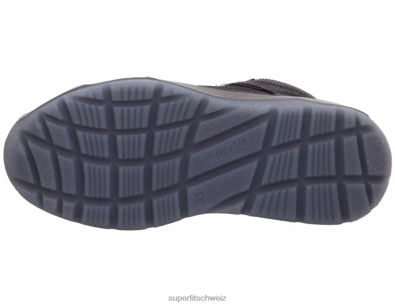 Kinder und Jugendliche Stiefel 44B2D912 Superfit Platz - Stiefel mit Schnürung Schwarz Gelb