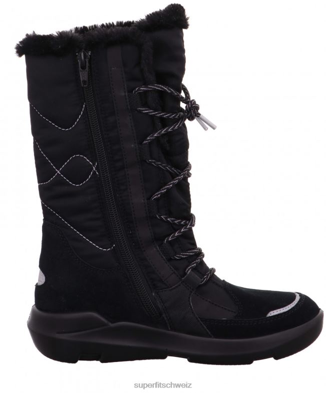 Kinder und Jugendliche Stiefel 44B2D914 Superfit Twilight – Stiefel mit Reißverschluss Schwarz