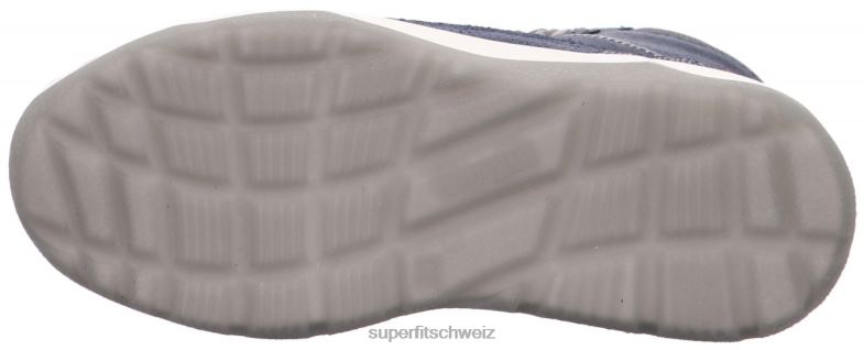 Kinder und Jugendliche Stiefel 44B2D915 Superfit Platz - Stiefel mit Reißverschluss blau/orange