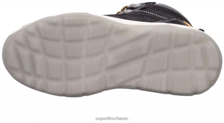 Kinder und Jugendliche Stiefel 44B2D916 Superfit Platz - Stiefel mit Reißverschluss Schwarz Gelb