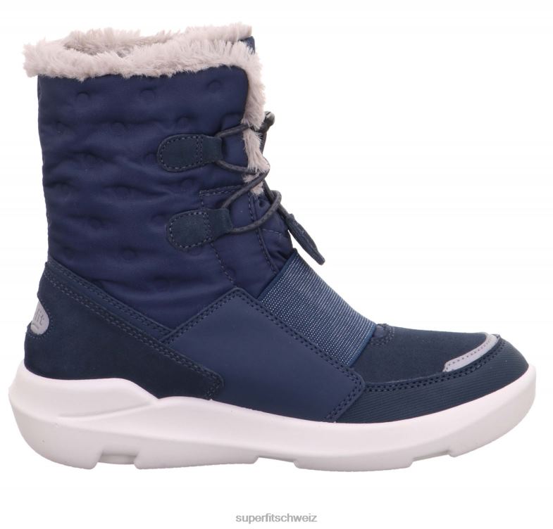 Kinder und Jugendliche Stiefel 44B2D921 Superfit Twilight - Stiefel mit Schnellverschluss Blau