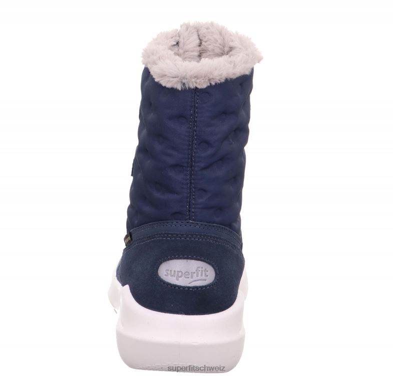 Kinder und Jugendliche Stiefel 44B2D921 Superfit Twilight - Stiefel mit Schnellverschluss Blau