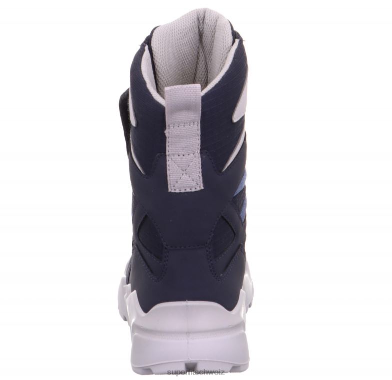 Kinder und Jugendliche Stiefel 44B2D922 Superfit Raketenstiefel mit Klettverschluss blau/hellgrau