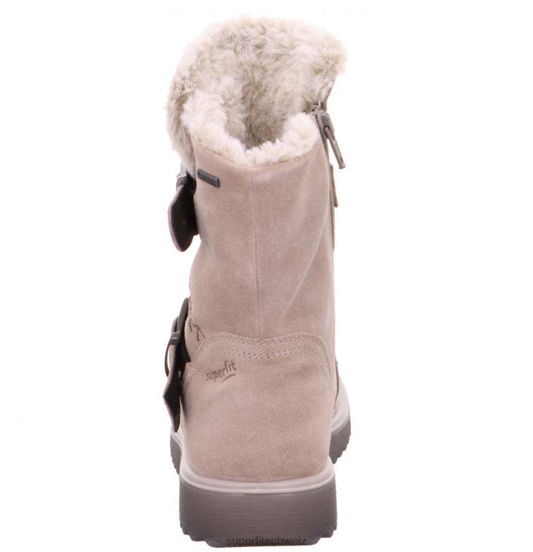 Kinder und Jugendliche Stiefel 44B2D925 Superfit Lora – Stiefel mit Reißverschluss Beige