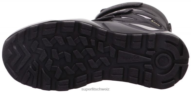 Kinder und Jugendliche Stiefel 44B2D926 Superfit Raketenstiefel mit Klettverschluss schwarz/hellgrau