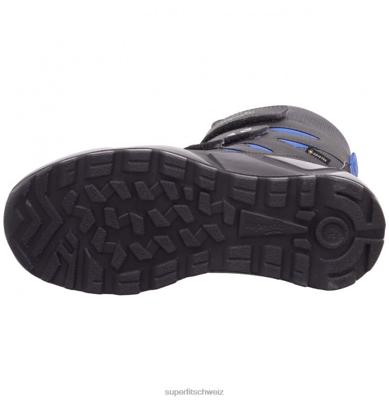 Kinder und Jugendliche Stiefel 44B2D928 Superfit Raketenstiefel mit Klettverschluss Grau Blau