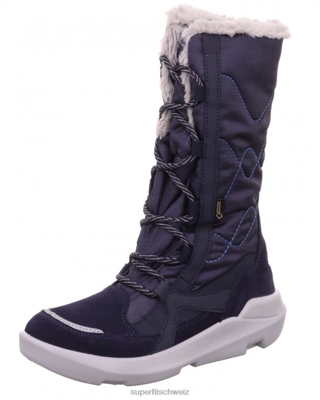 Kinder und Jugendliche Stiefel 44B2D931 Superfit Twilight – Stiefel mit Reißverschluss Blau