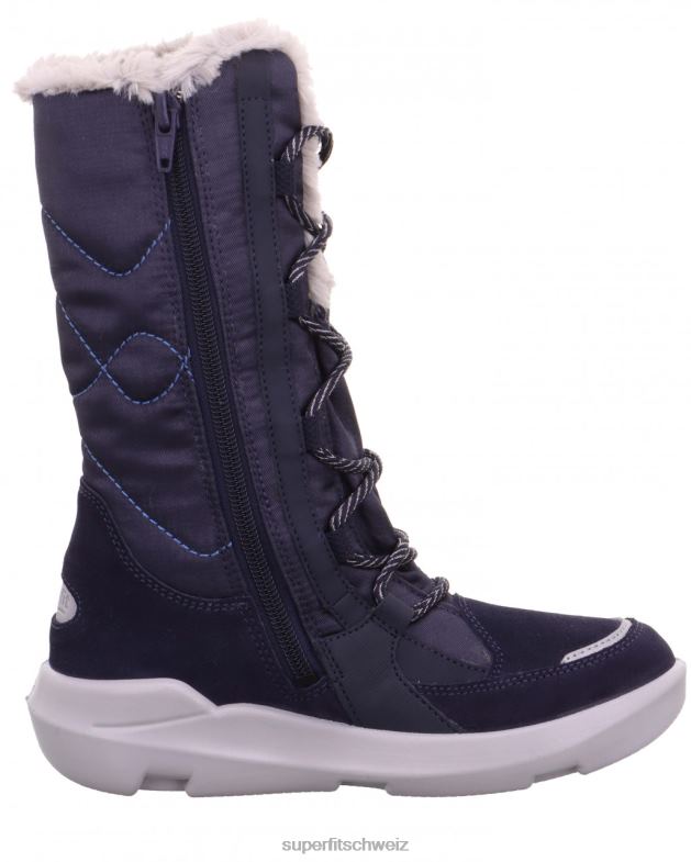 Kinder und Jugendliche Stiefel 44B2D931 Superfit Twilight – Stiefel mit Reißverschluss Blau