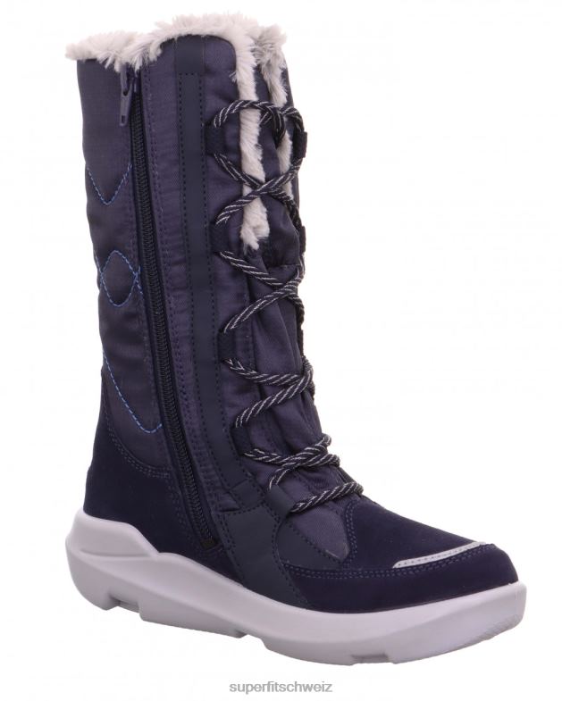 Kinder und Jugendliche Stiefel 44B2D931 Superfit Twilight – Stiefel mit Reißverschluss Blau