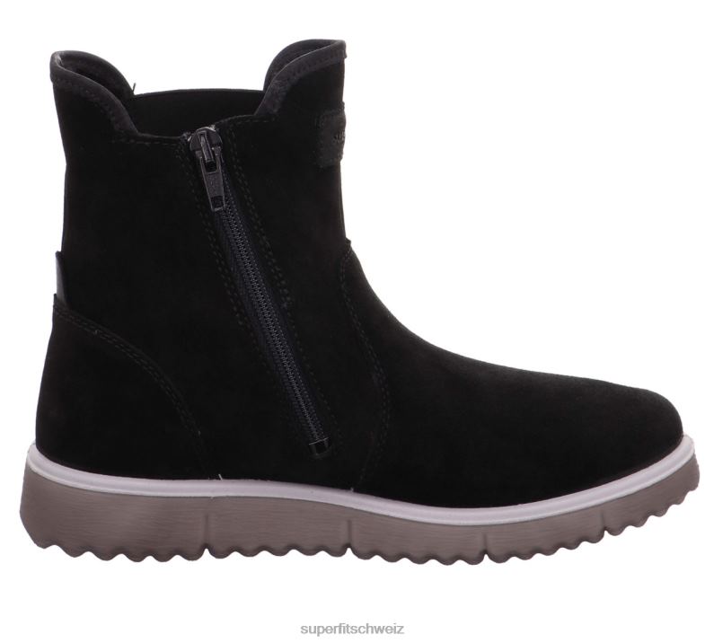 Kinder und Jugendliche Stiefel 44B2D937 Superfit Lora – Stiefel mit Reißverschluss Schwarz