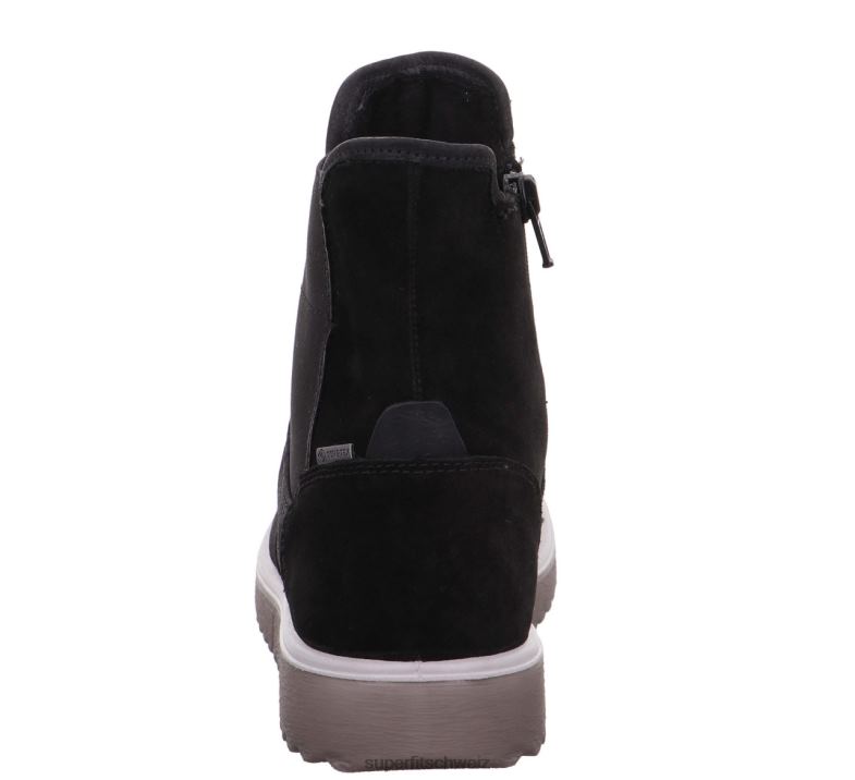 Kinder und Jugendliche Stiefel 44B2D937 Superfit Lora – Stiefel mit Reißverschluss Schwarz