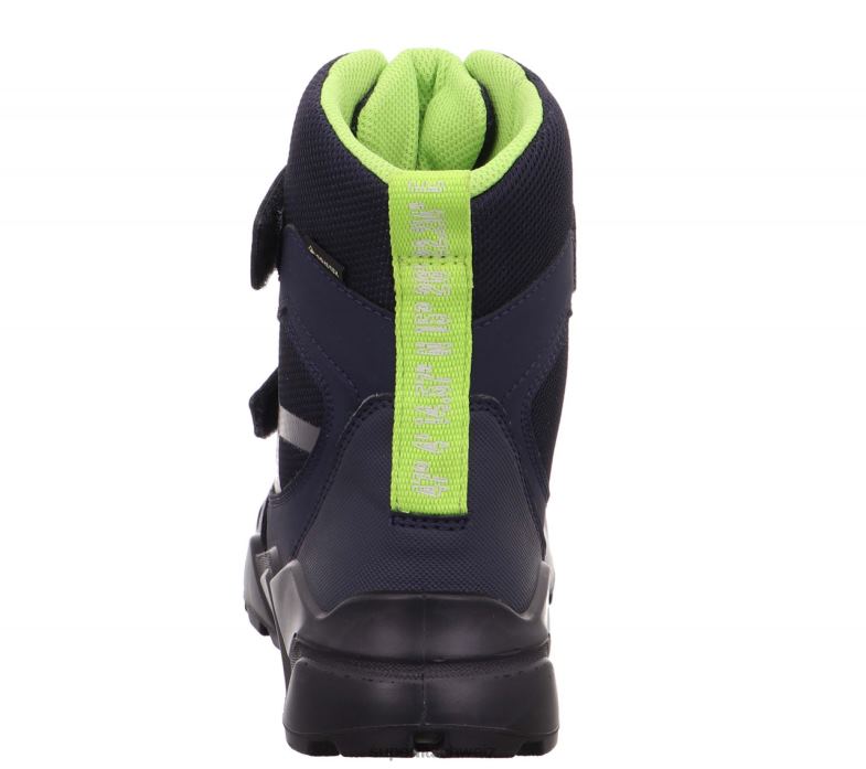 Kinder und Jugendliche Stiefel 44B2D939 Superfit Raketenstiefel mit Klettverschluss Blau Grün