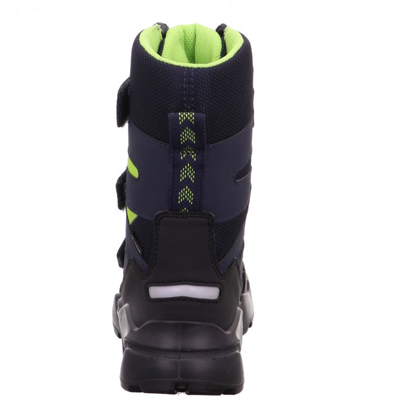 Kinder und Jugendliche Stiefel 44B2D940 Superfit Raketenstiefel mit Klettverschluss Blau Grün