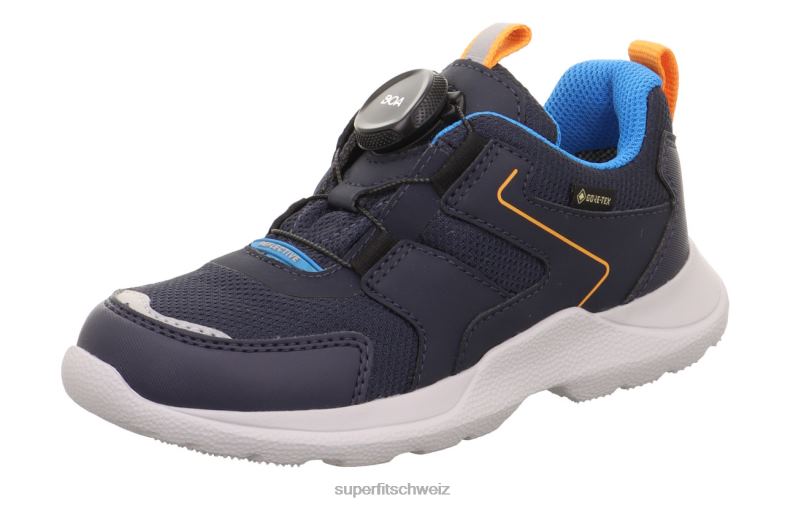Kinder und Jugendliche Turnschuhe 44B2D519 Superfit Rush - Low-Sneaker mit Boa-Fit-System Blau