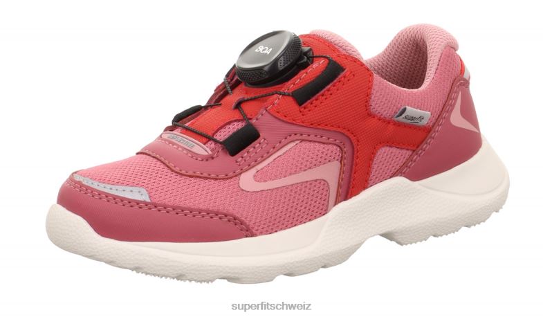 Kinder und Jugendliche Turnschuhe 44B2D520 Superfit Rush - Low-Sneaker mit Boa-Fit-System Rosa