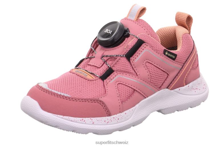 Kinder und Jugendliche Turnschuhe 44B2D525 Superfit Rush - Low-Sneaker mit Boa-Fit-System rosa/orange