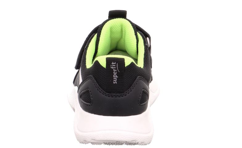 Kinder und Jugendliche Turnschuhe 44B2D528 Superfit Rush - Low-Sneaker mit Klettverschluss Schwarz Gelb