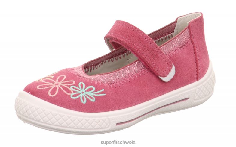 Kleinkinder Ballerinas 44B2D606 Superfit tensy - Ballerina mit Klettverschluss Rosa