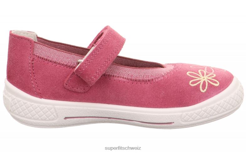 Kleinkinder Ballerinas 44B2D606 Superfit tensy - Ballerina mit Klettverschluss Rosa