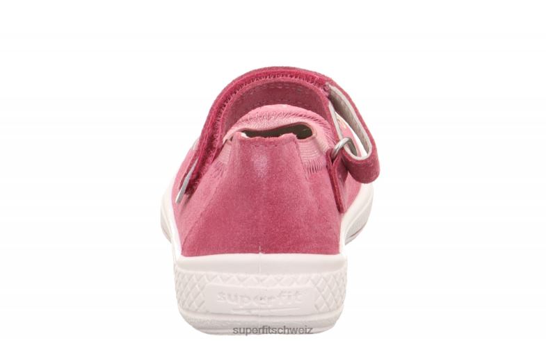 Kleinkinder Ballerinas 44B2D606 Superfit tensy - Ballerina mit Klettverschluss Rosa