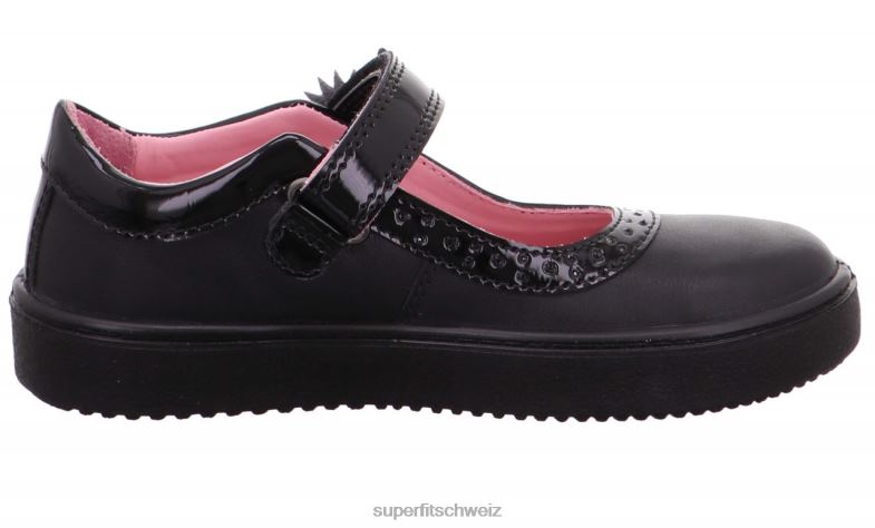 Kleinkinder Ballerinas 44B2D609 Superfit heaven - Ballerina mit Klettverschluss Schwarz