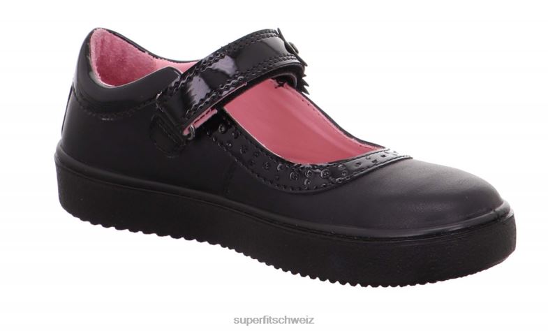 Kleinkinder Ballerinas 44B2D609 Superfit heaven - Ballerina mit Klettverschluss Schwarz