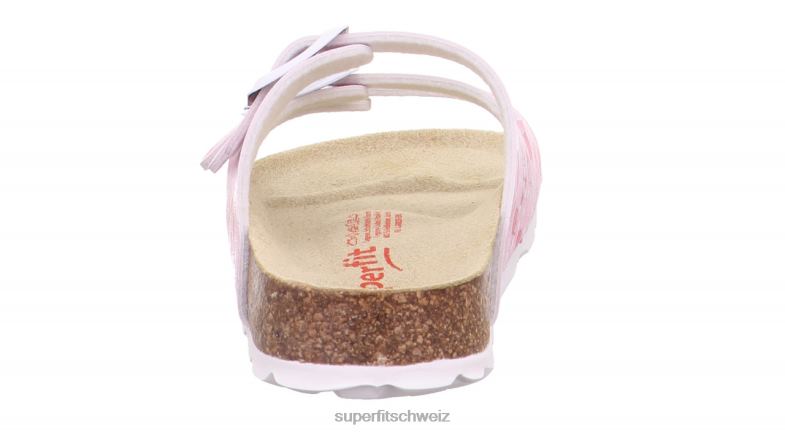 Kleinkinder Hausschuhe 44B2D550 Superfit fussbettpantoffel - Slipper mit Schnalle Rosa