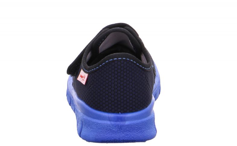 Kleinkinder Hausschuhe 44B2D560 Superfit Bobby - Slipper mit Klettverschluss Blau