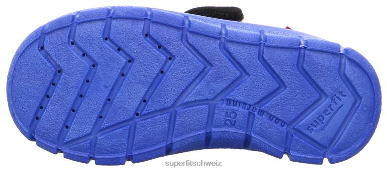 Kleinkinder Hausschuhe 44B2D560 Superfit Bobby - Slipper mit Klettverschluss Blau