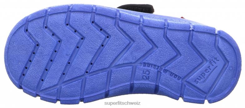 Kleinkinder Hausschuhe 44B2D560 Superfit Bobby - Slipper mit Klettverschluss Blau