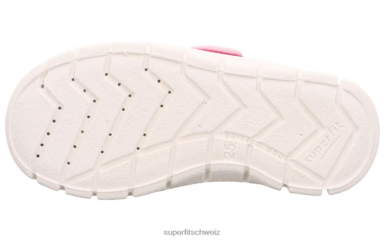 Kleinkinder Hausschuhe 44B2D563 Superfit Bobby - Slipper mit Klettverschluss rosa/mehrfarbig