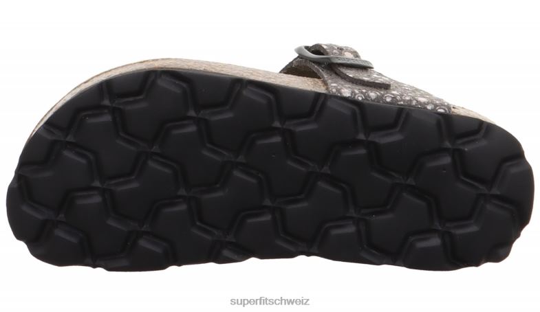 Kleinkinder Hausschuhe 44B2D580 Superfit fussbettpantoffel - Slipper mit Schnalle Schwarz