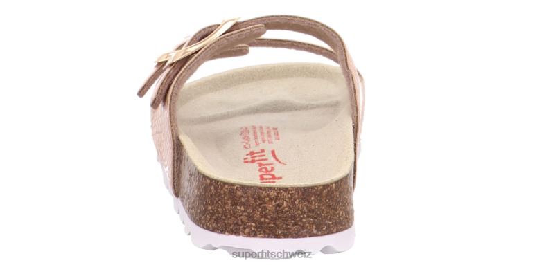 Kleinkinder Hausschuhe 44B2D584 Superfit fussbettpantoffel - Slipper mit Schnalle Bronze