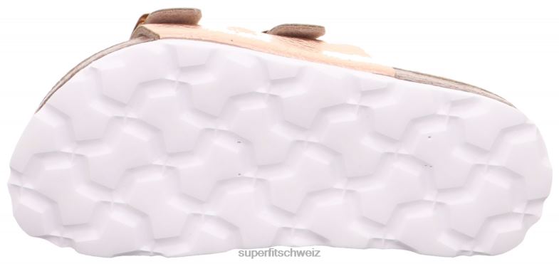 Kleinkinder Hausschuhe 44B2D584 Superfit fussbettpantoffel - Slipper mit Schnalle Bronze