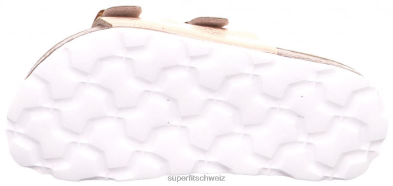 Kleinkinder Hausschuhe 44B2D584 Superfit fussbettpantoffel - Slipper mit Schnalle Bronze