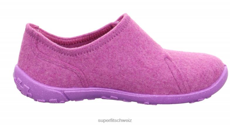 Kleinkinder Hausschuhe 44B2D593 Superfit Glück - Slipper mit Slip lila