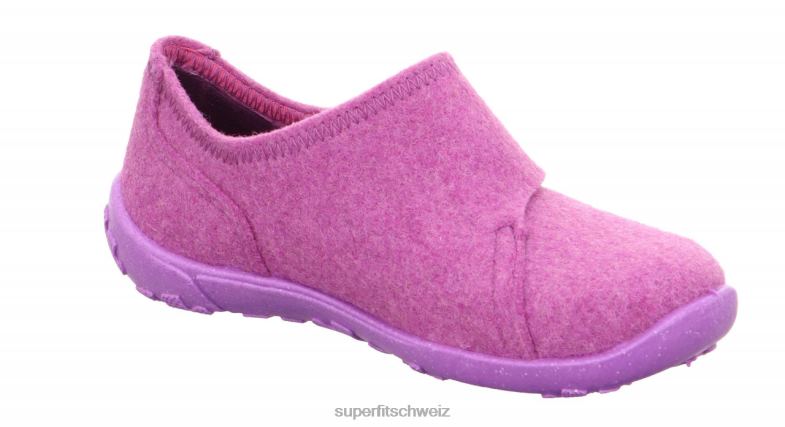Kleinkinder Hausschuhe 44B2D593 Superfit Glück - Slipper mit Slip lila