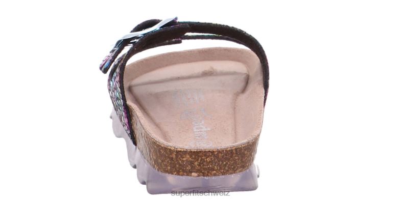Kleinkinder Hausschuhe 44B2D594 Superfit Gelees - Slipper mit Schnalle Mehrfarben