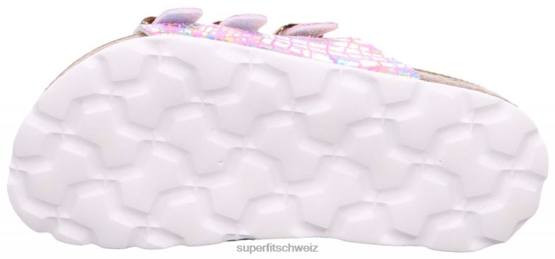 Kleinkinder Hausschuhe 44B2D595 Superfit fussbettpantoffel - Slipper mit Schnalle Rose
