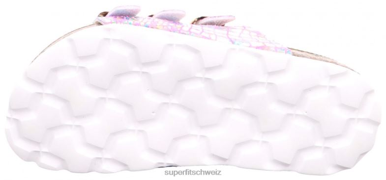 Kleinkinder Hausschuhe 44B2D595 Superfit fussbettpantoffel - Slipper mit Schnalle Rose