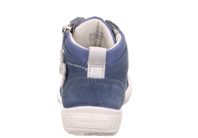 Kleinkinder hohe Turnschuhe 44B2D779 Superfit tensy – Sneaker hoch mit Reißverschluss Blau
