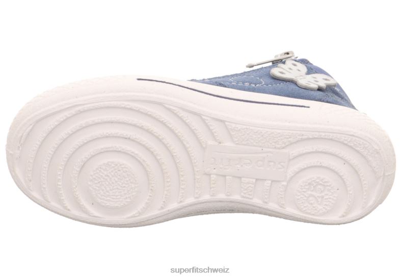 Kleinkinder hohe Turnschuhe 44B2D779 Superfit tensy – Sneaker hoch mit Reißverschluss Blau