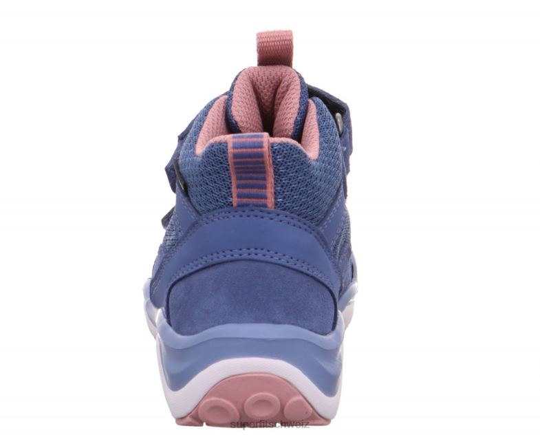 Kleinkinder hohe Turnschuhe 44B2D836 Superfit sport5 - Sneaker hoch mit Klettverschluss Blau Rosa